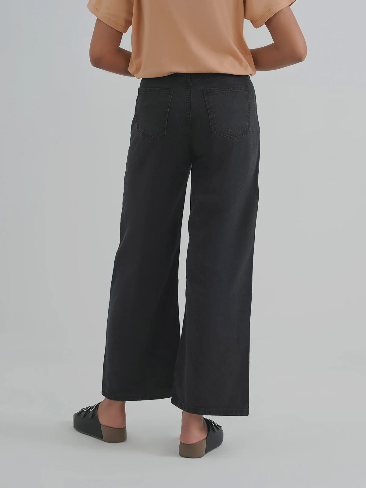 "HOSEA" Wide Leg Denim Pant - Image 4