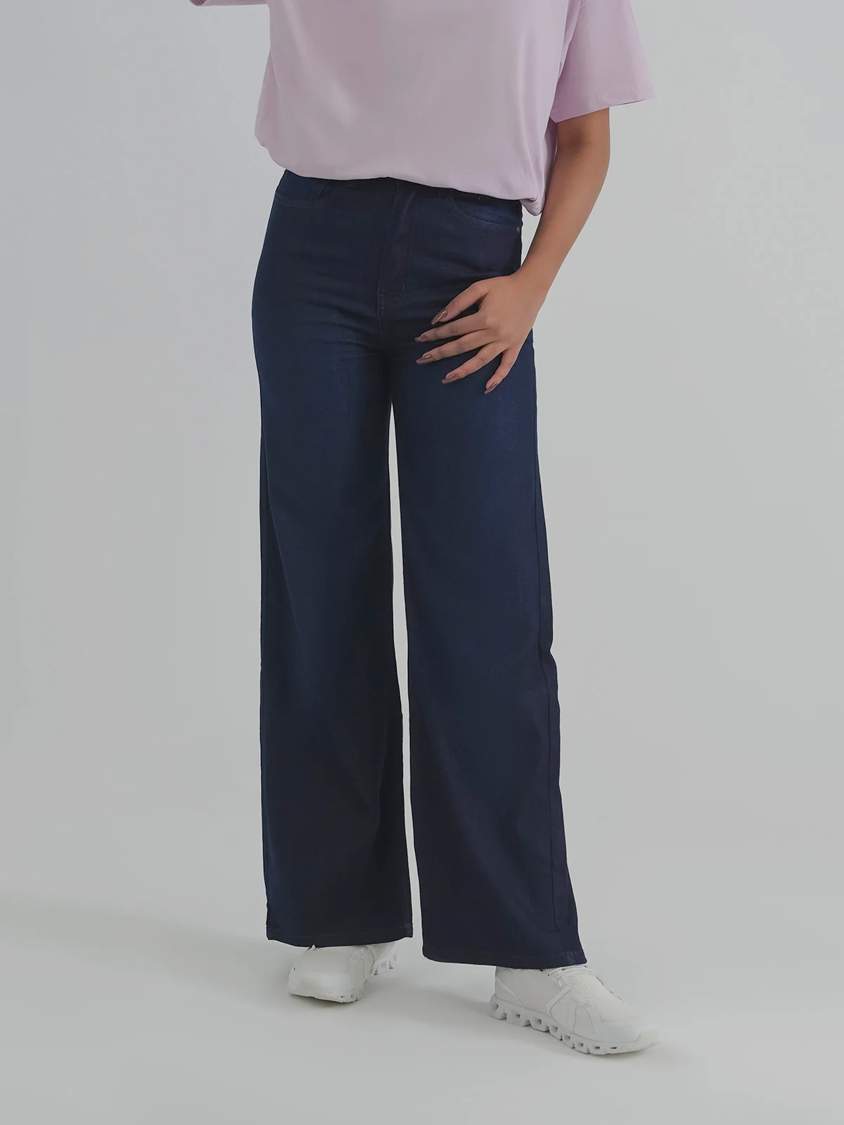 "HOSEA" Wide Leg Denim Pant - Image 2