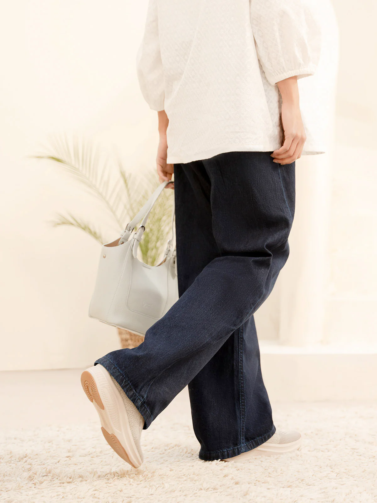 "HOSEA" Wide Leg Denim Pant - Image 8