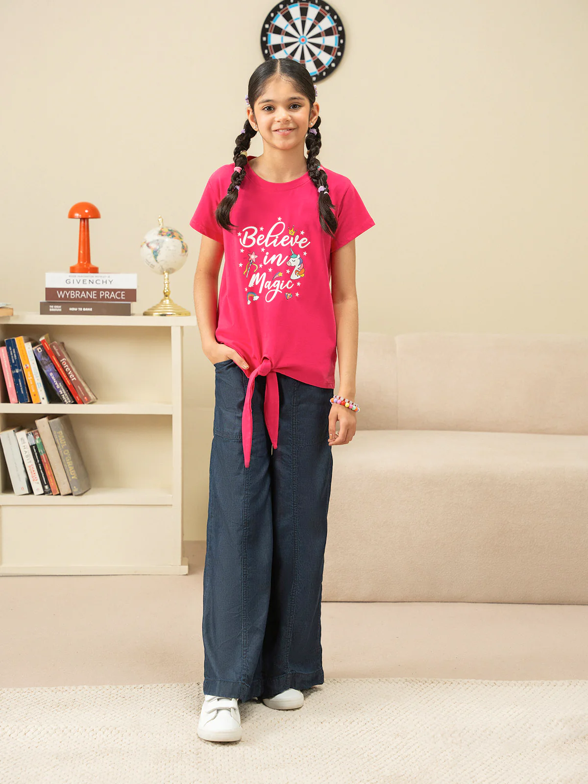 "IMANI" Plazo Fit Denim Jeans - Image 2