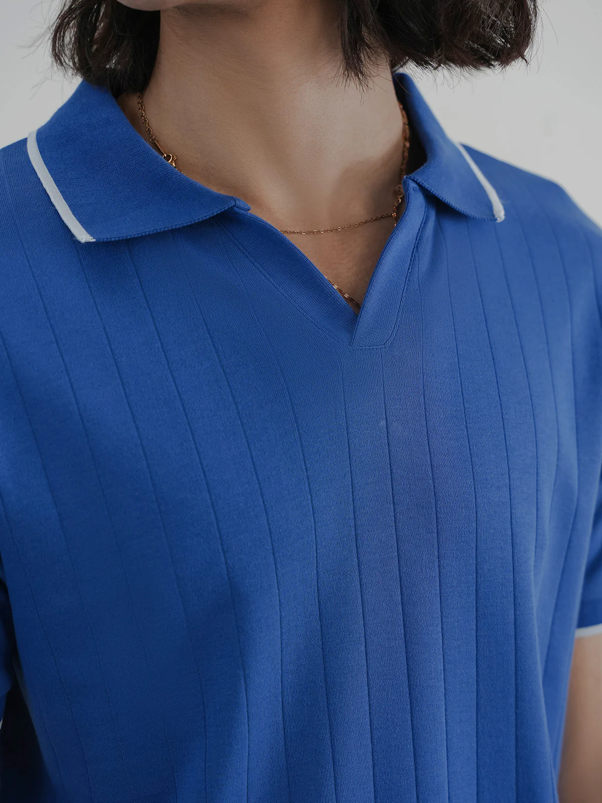 "JACQUE" Regular Fit Textured Polo Shirt - Image 4