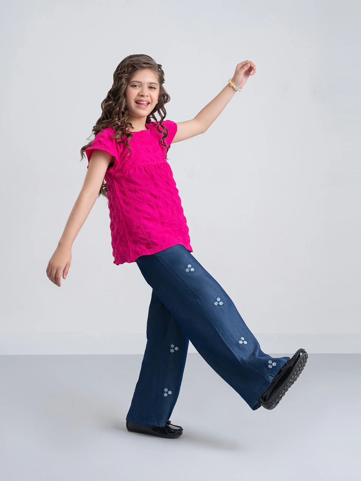 "JAIMIN" Perfect Plazo Fit Denim Pant - Image 3