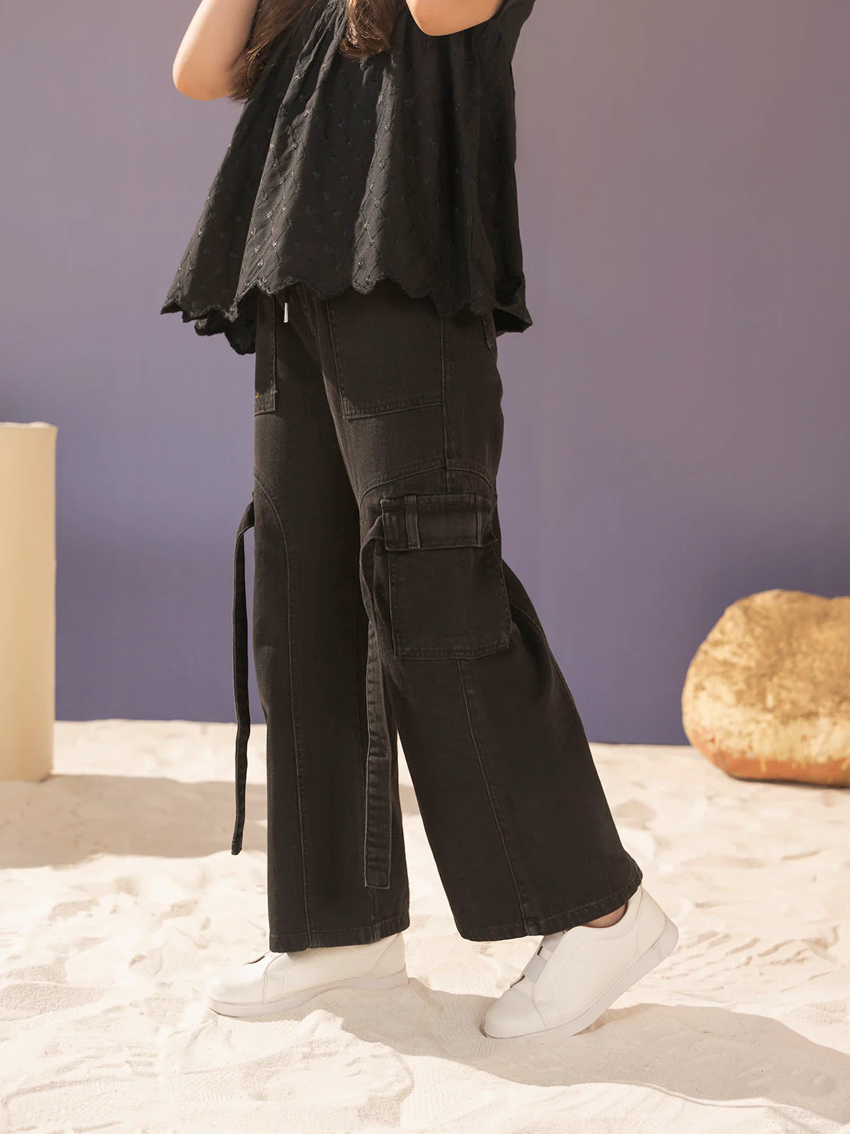 "JAMES" Cargo Fit Denim Jeans - Image 3