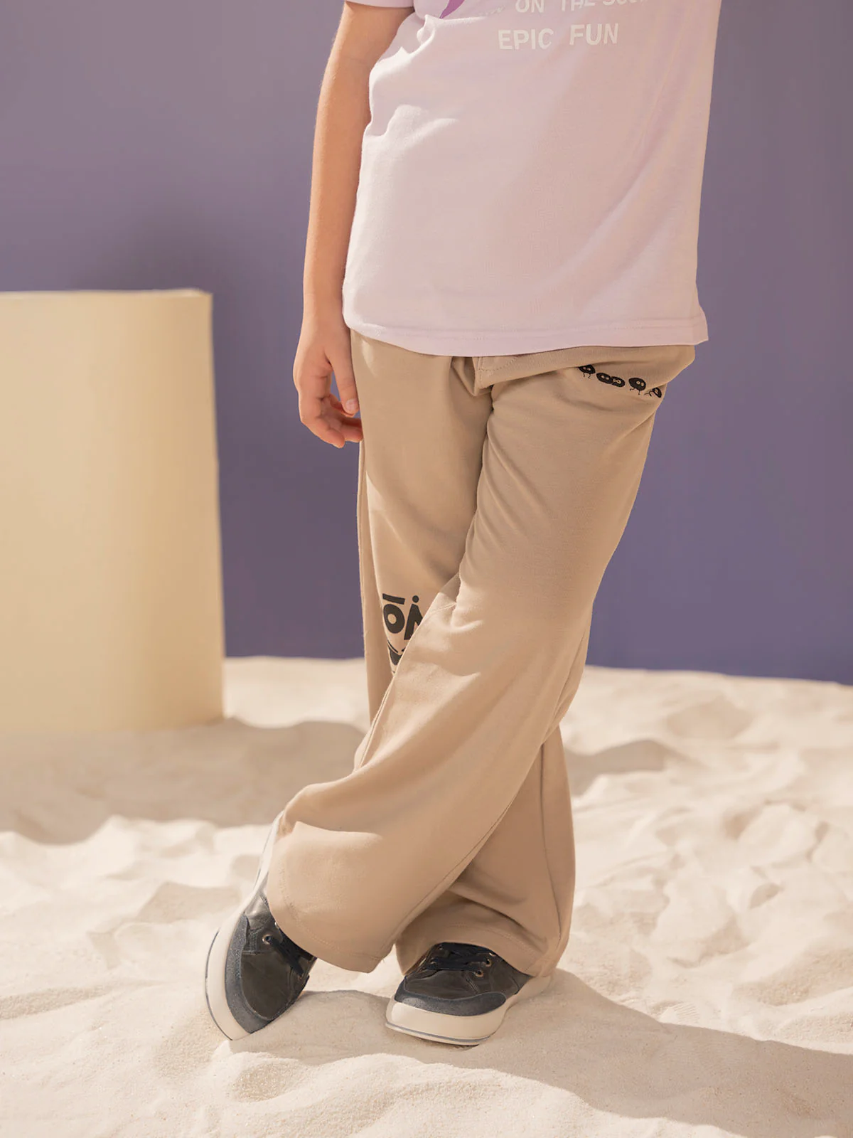 "JASIAH" Graphic Regular Fit Terry Trouser - Image 3