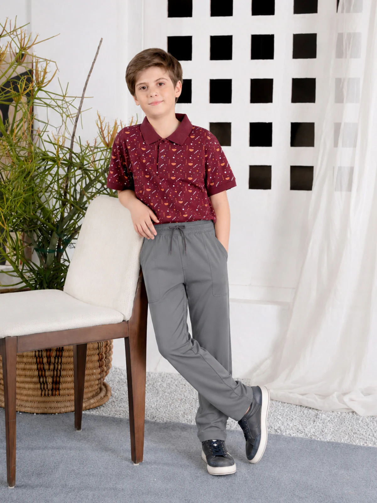 "JAVIER" Slim Fit Cotton Trouser