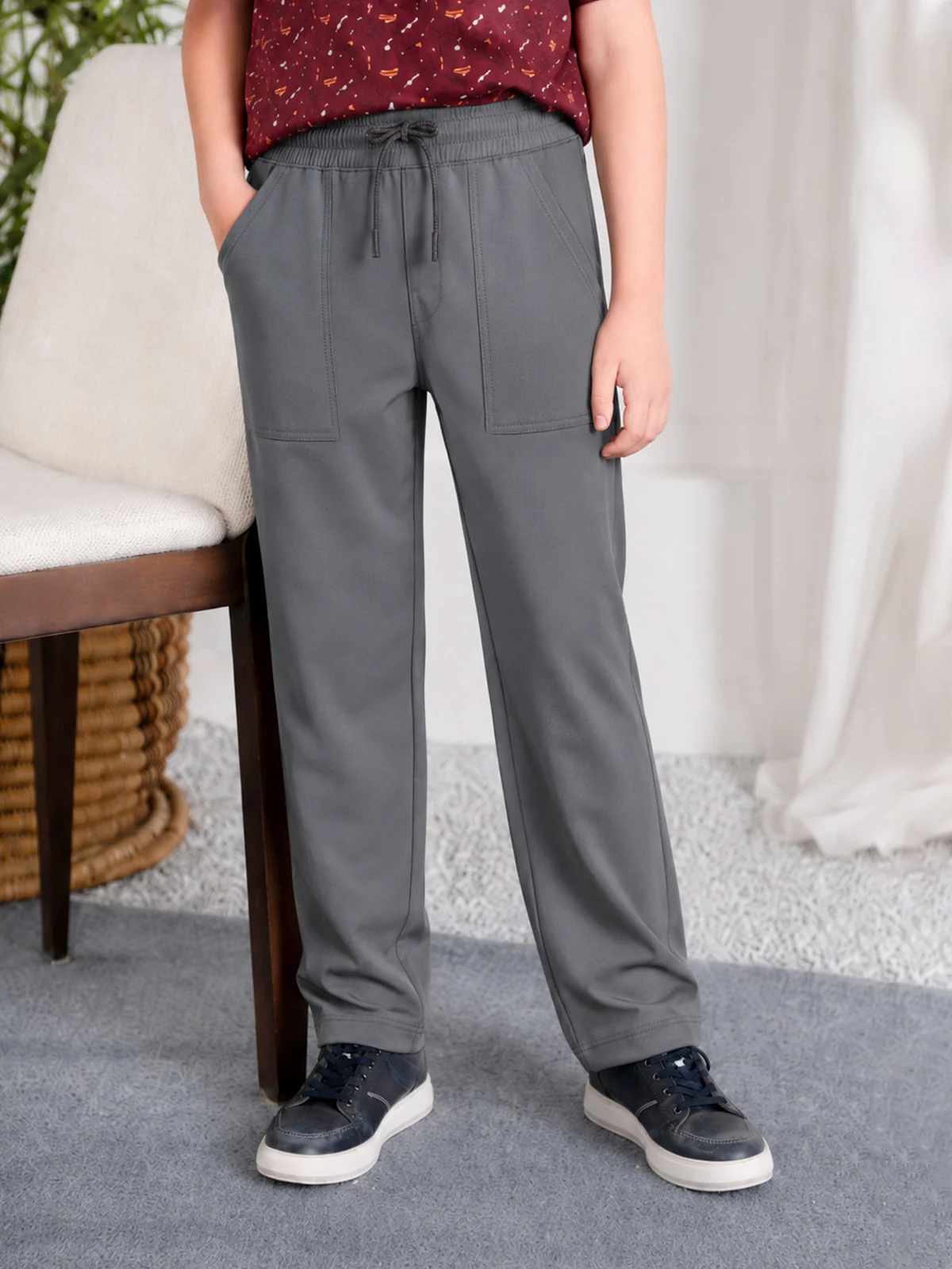 "JAVIER" Slim Fit Cotton Trouser - Image 2
