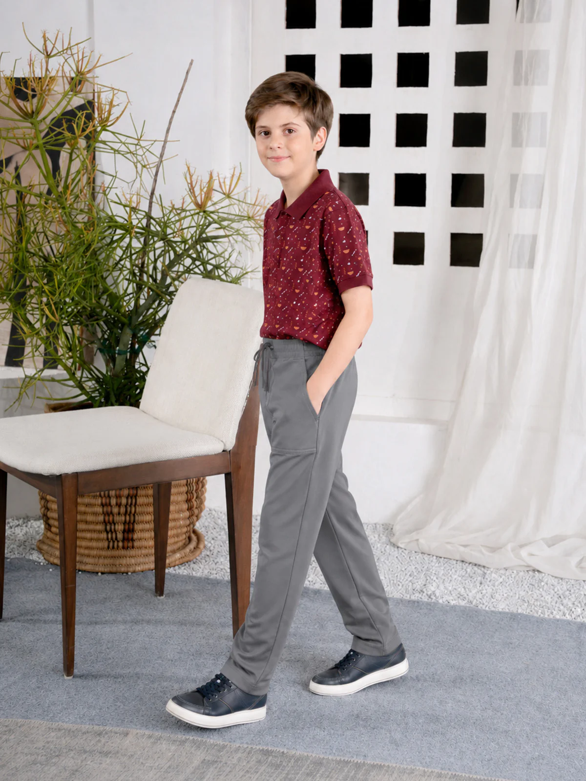 "JAVIER" Slim Fit Cotton Trouser - Image 3