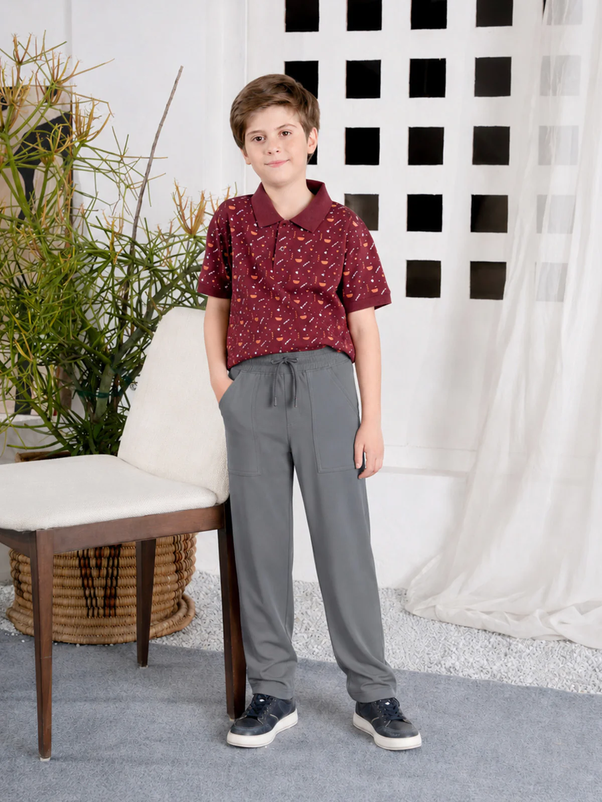"JAVIER" Slim Fit Cotton Trouser - Image 4