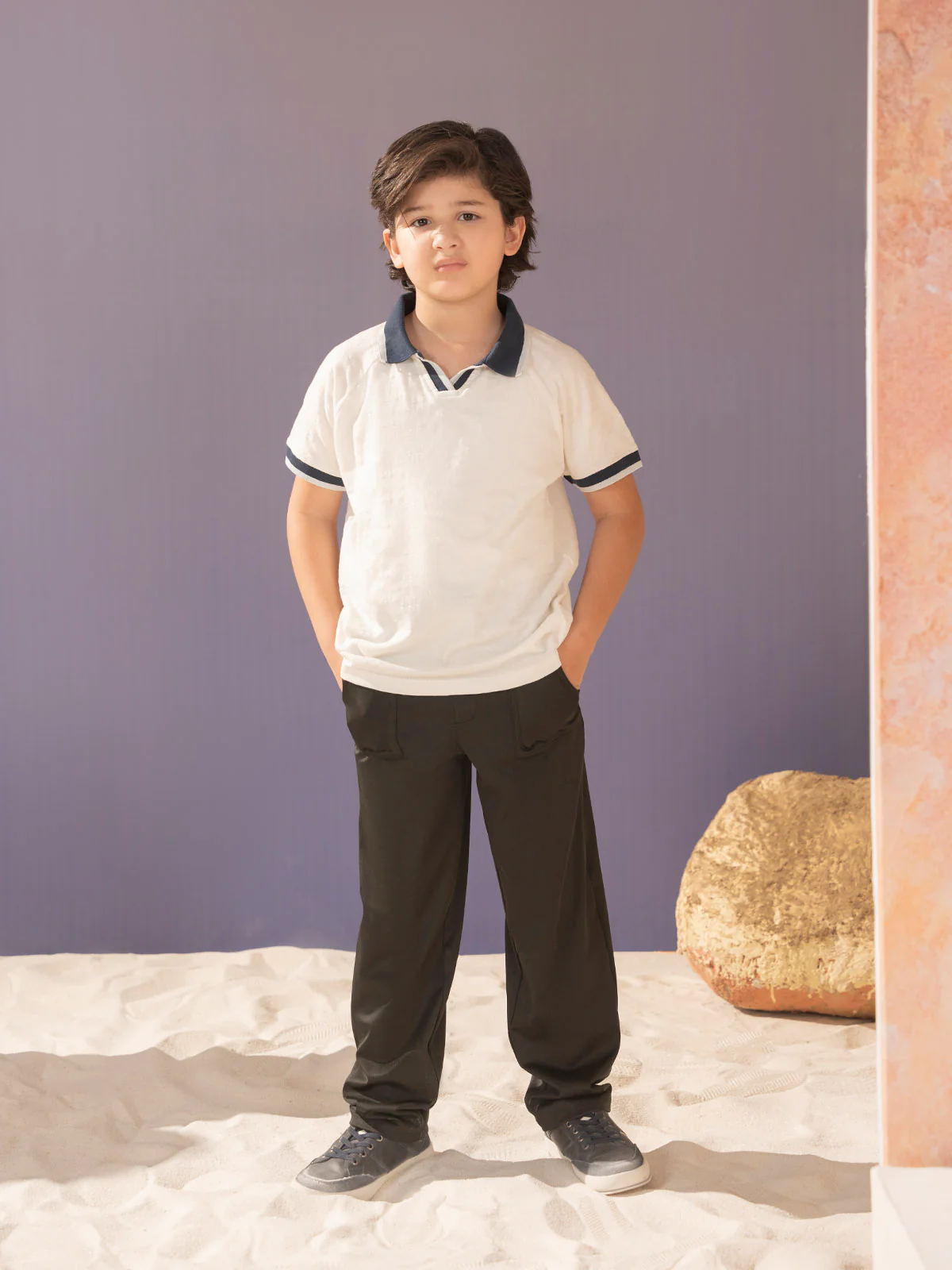 "JAVIER" Slim Fit Cotton Trouser - Image 2