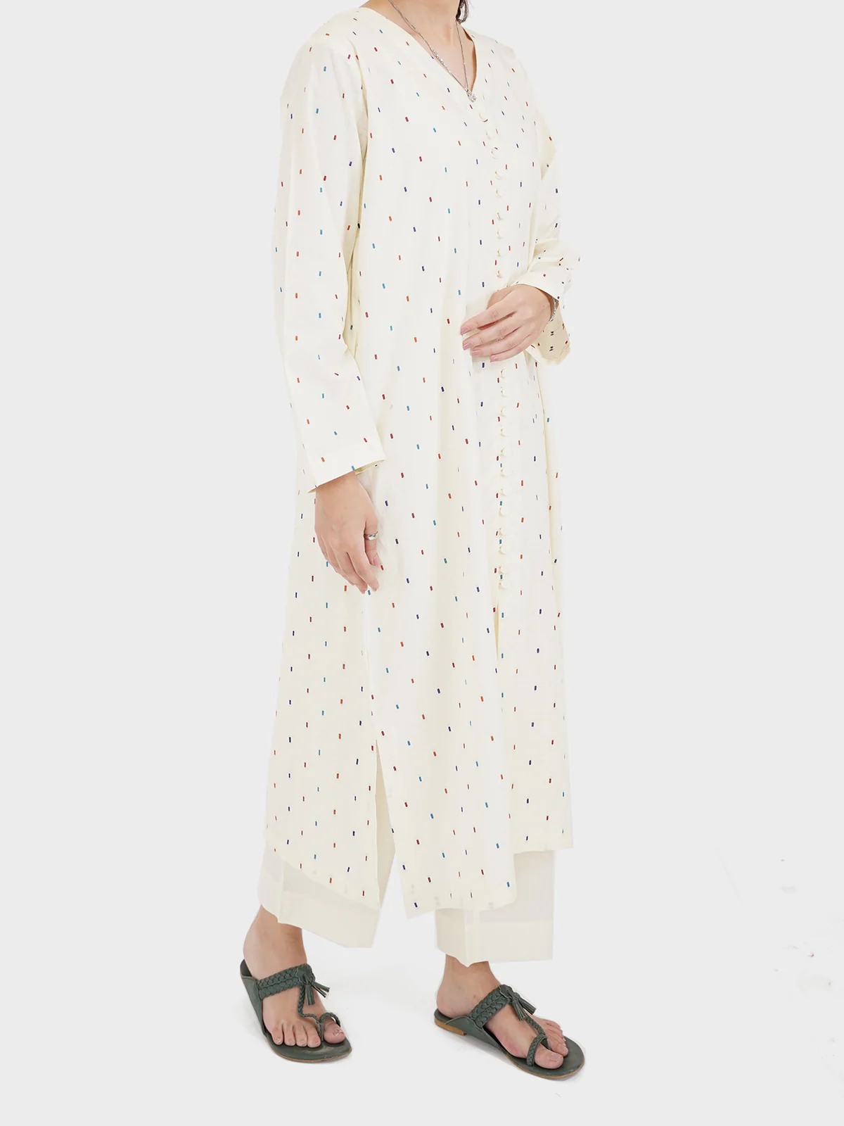 "JAXITH" Jacquard Embroidered Two Piece Suit - Image 2