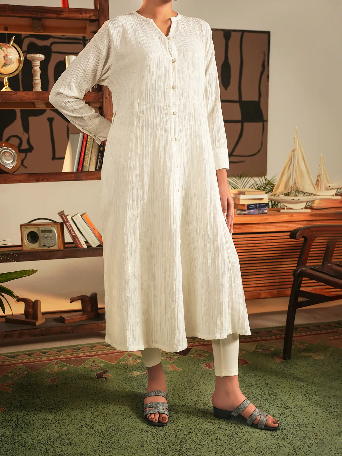 "JENNA" Regular Fit Cotton Dress