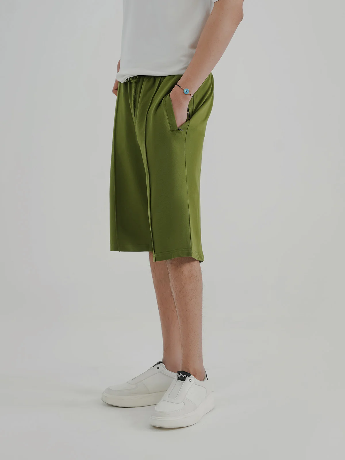 "JIRAIYA" Solid Regular Fit Terry Short - Image 4