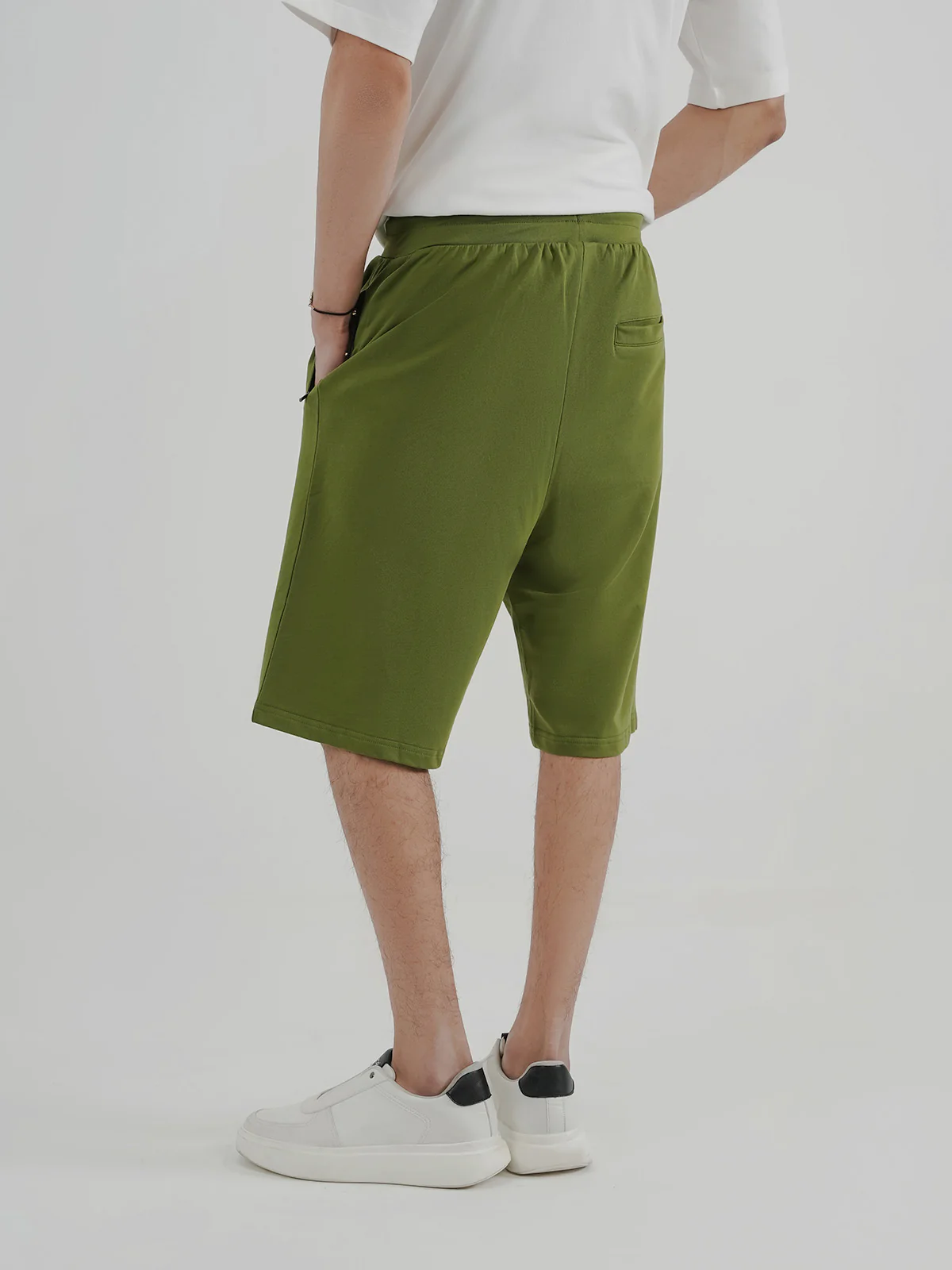 "JIRAIYA" Solid Regular Fit Terry Short - Image 7