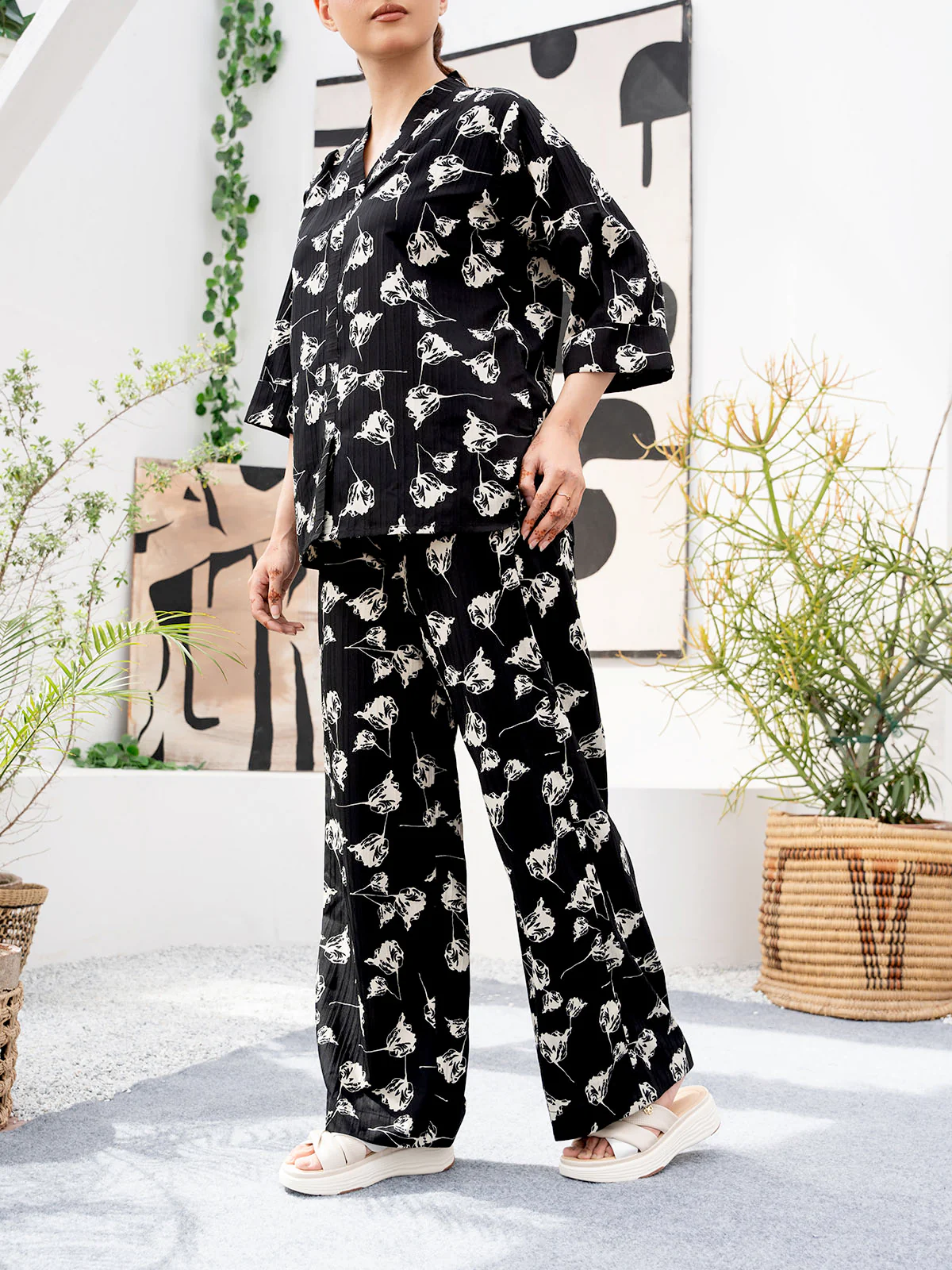 "JOLENE" Regular Fit Cotton Co Ord Set