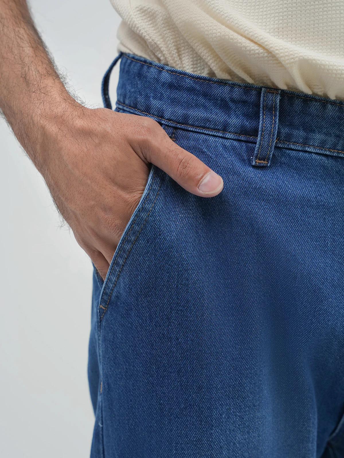 "JOSEPH" Cargo Fit Denim Jeans - Image 3