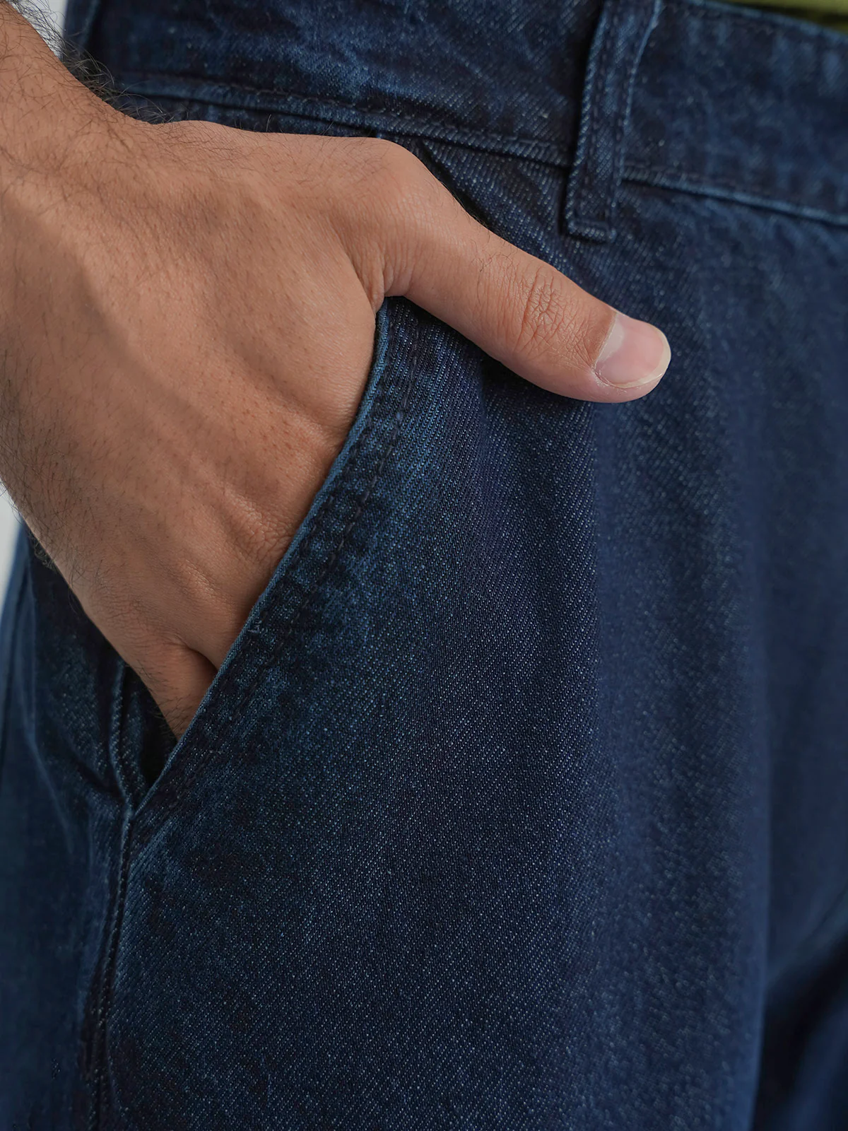 "JOSEPH" Cargo Fit Denim Jeans - Image 3