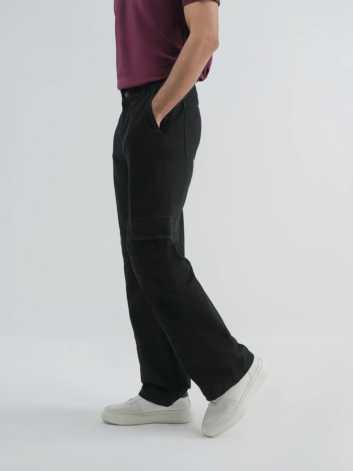 "JOSEPH" Cargo Fit Denim Jeans - Image 2