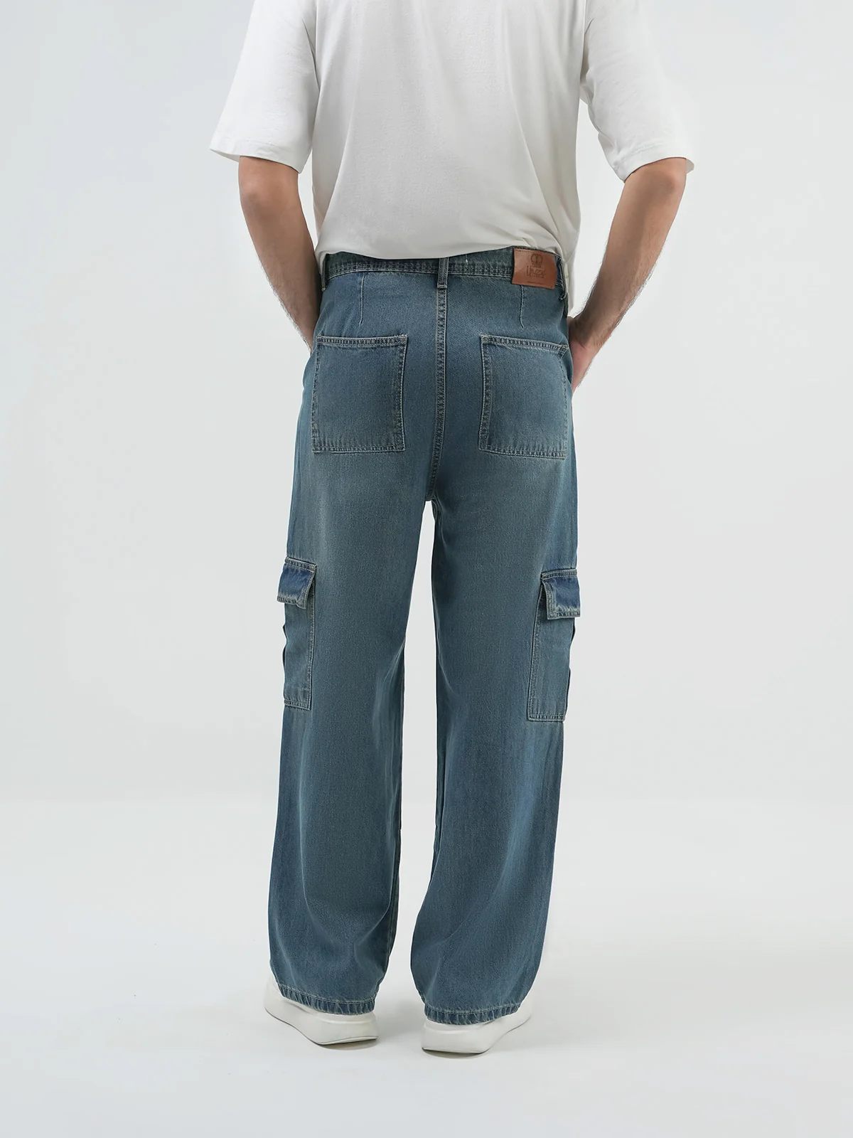 "JOSEPH" Cargo Fit Denim Jeans - Image 4