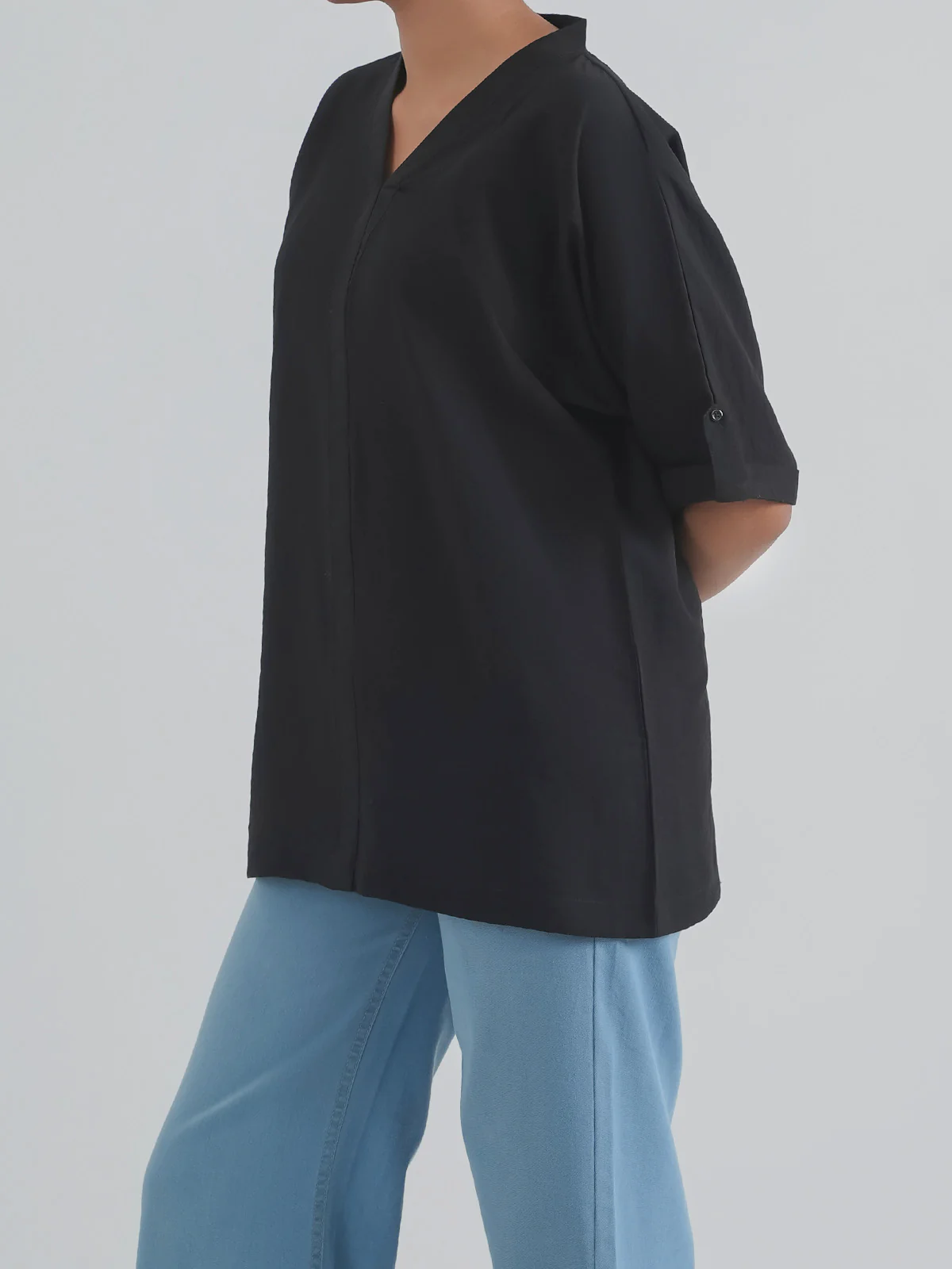 "JULIA" Textured Regular Top Cotton - Image 3