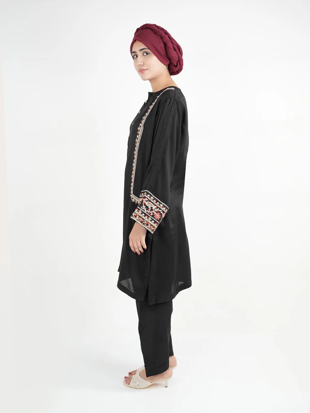 "KAEDE" Cotton Net Summer Shirt - Image 3