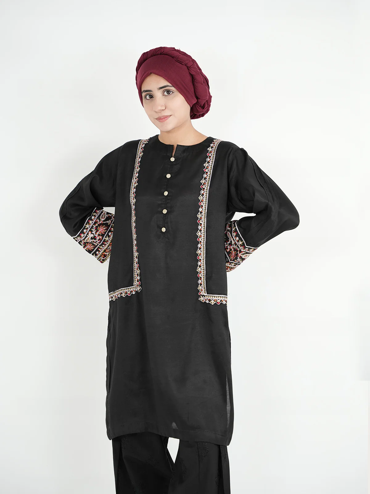 "KAEDE" Cotton Net Summer Shirt - Image 4