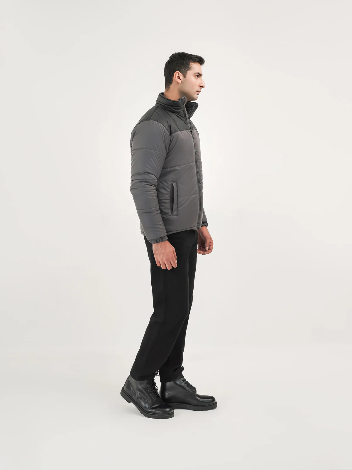 "KAIYA" Zip Up Casual Puffer Jacket - Image 3