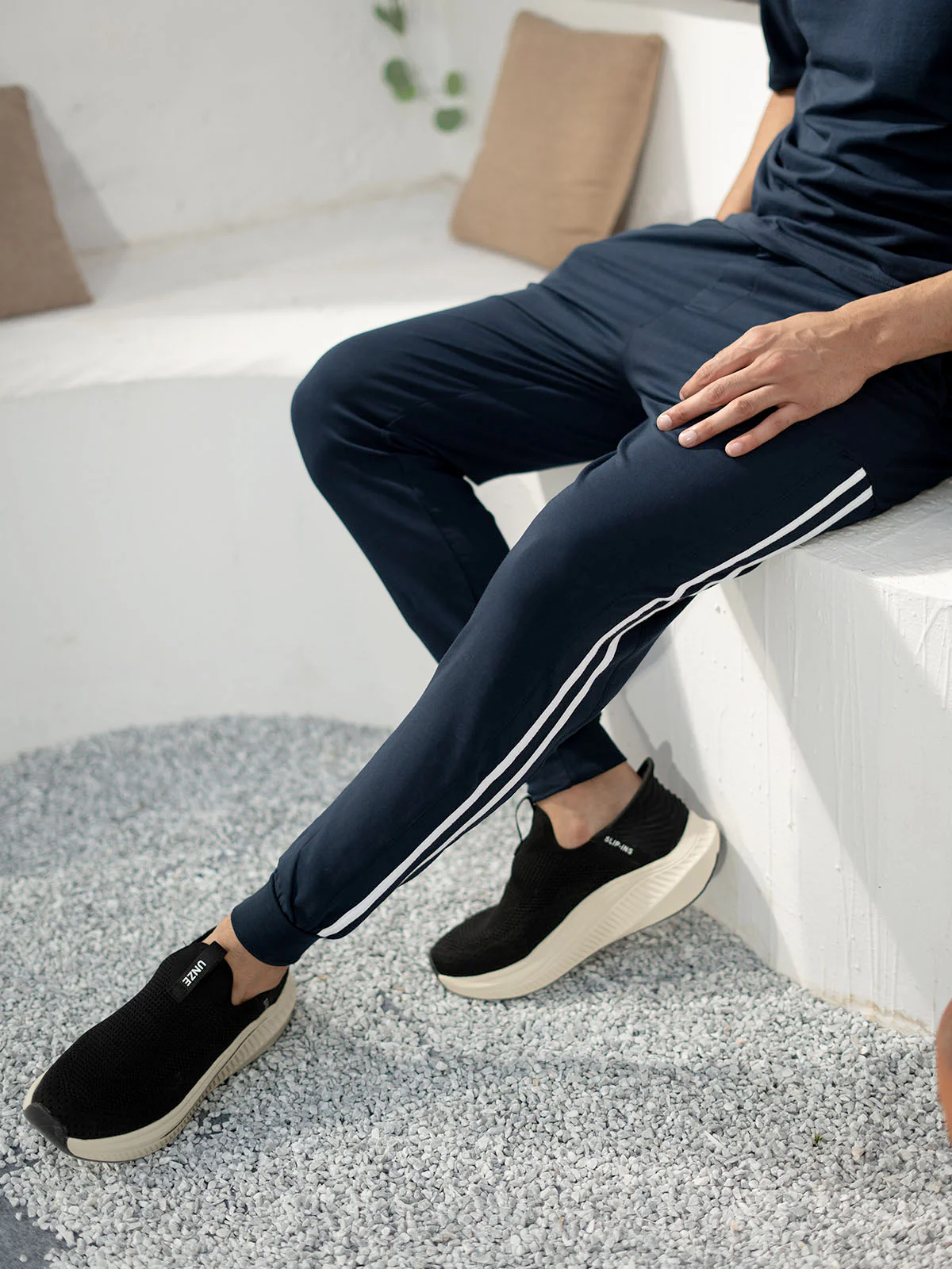 "KALEB" Regular Fit Lycra Terry Trouser - Image 3