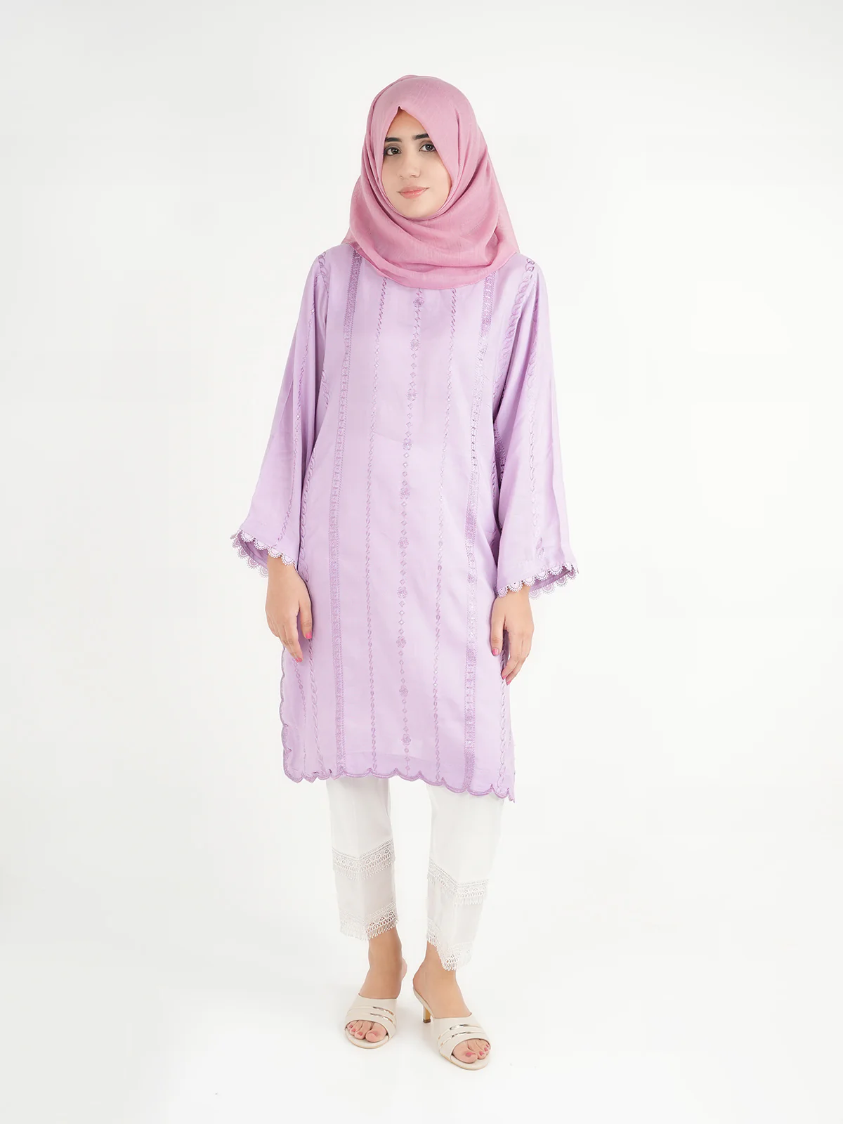 "KAMDYN" Casual Embroidered  Trouser - Image 2