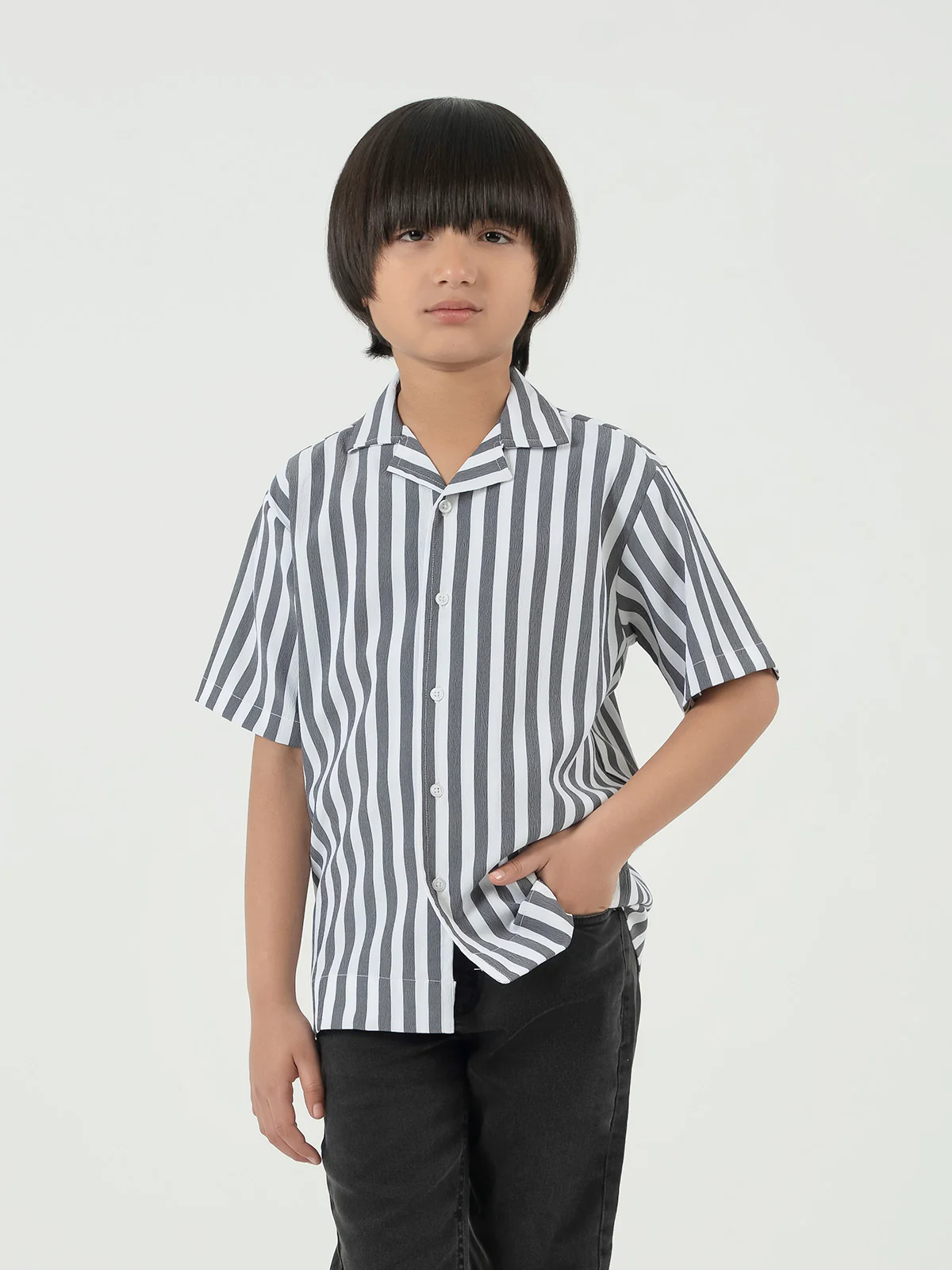 "KATIE" Linning Regular Fit Cotton Shirt