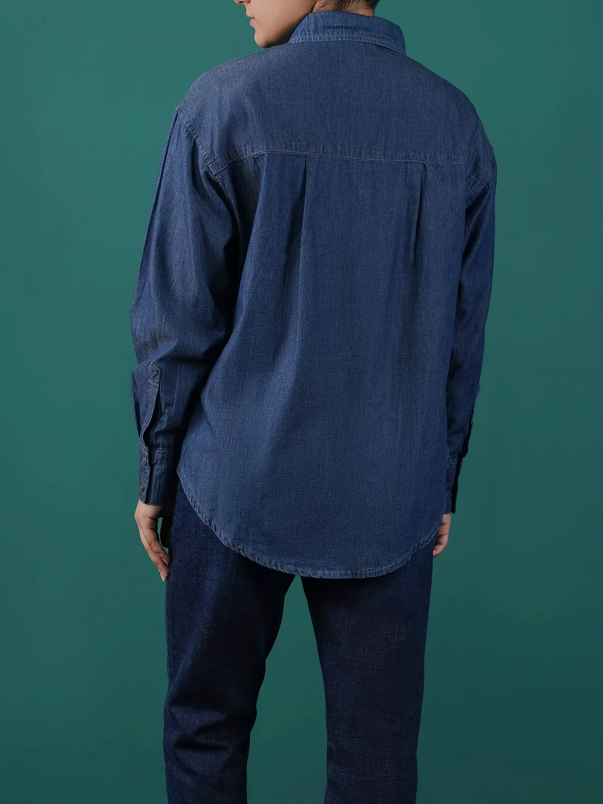 "KAZOU" Stylish Regular Fit Denim Top - Image 6