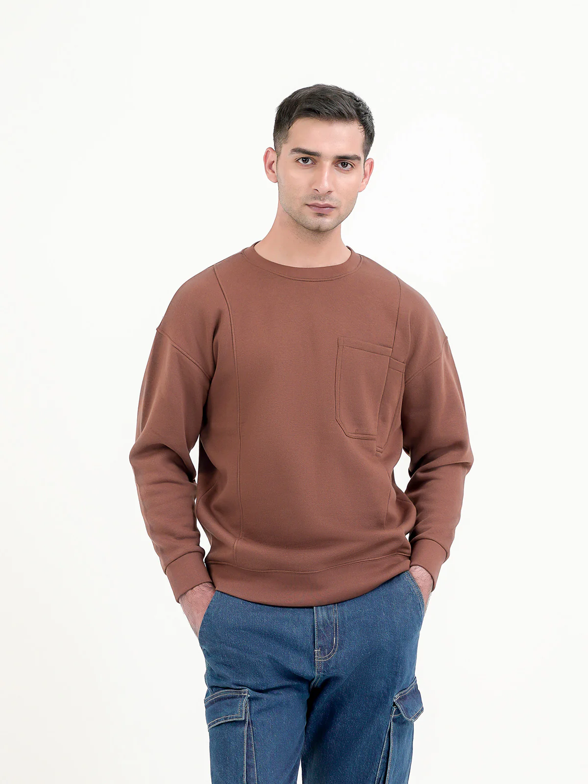 "KENZIE" Cut and Sew Casual Sweatshirt - Image 2