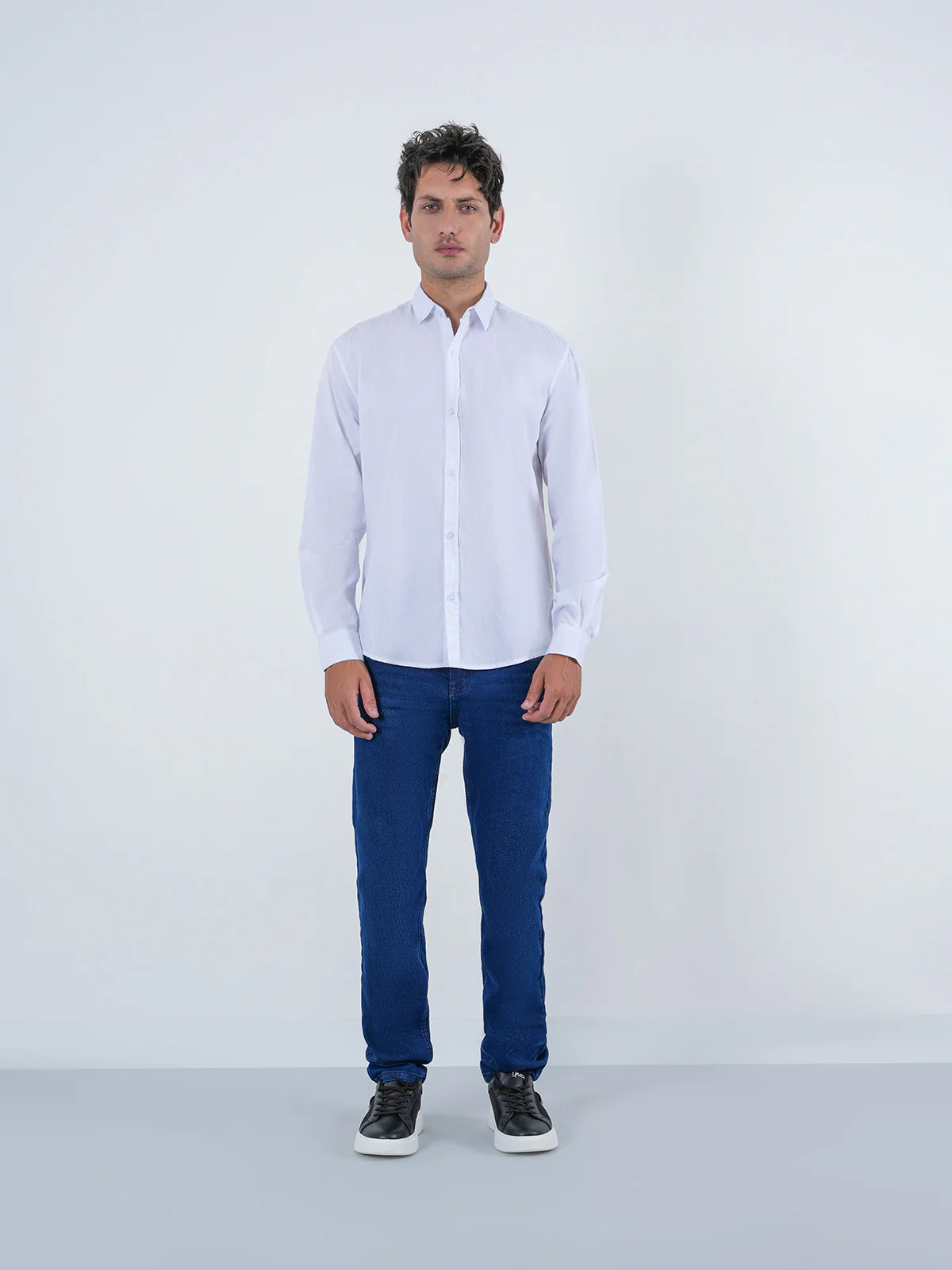"KENZO" Textured Slim Fit Casual Shirt