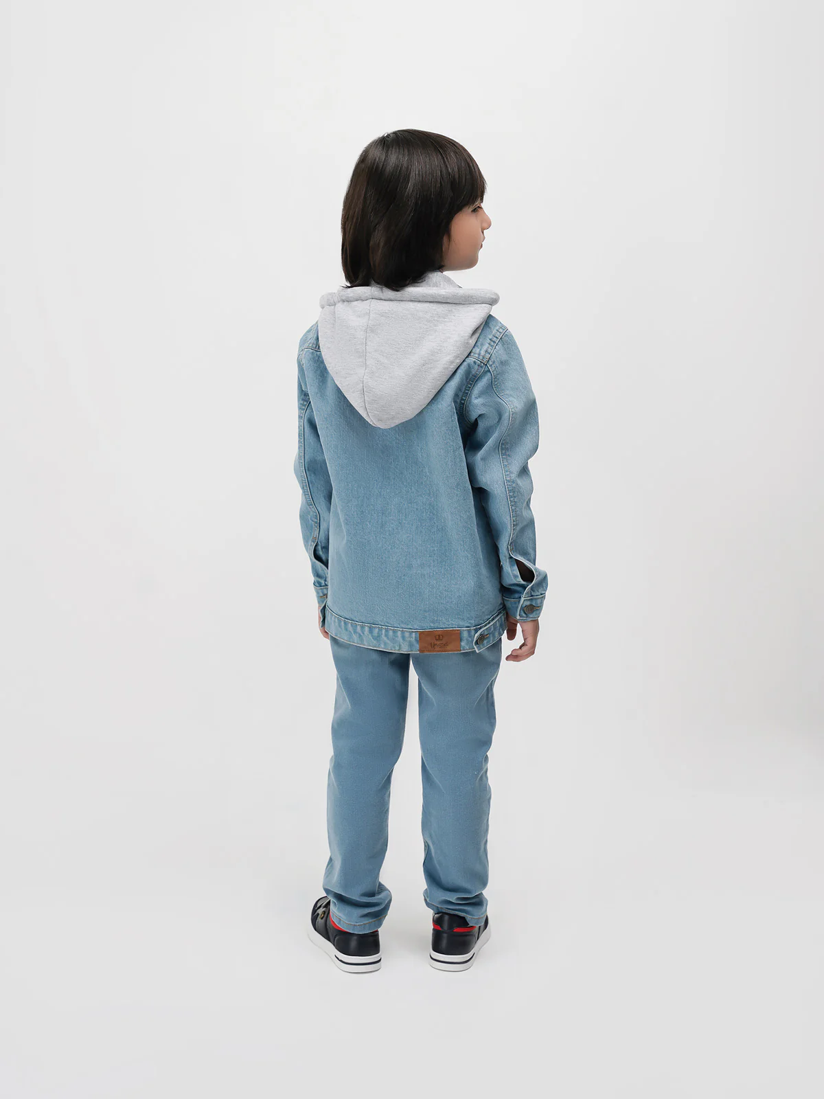 "KIXOX" Denim Jacket With Hood - Image 4