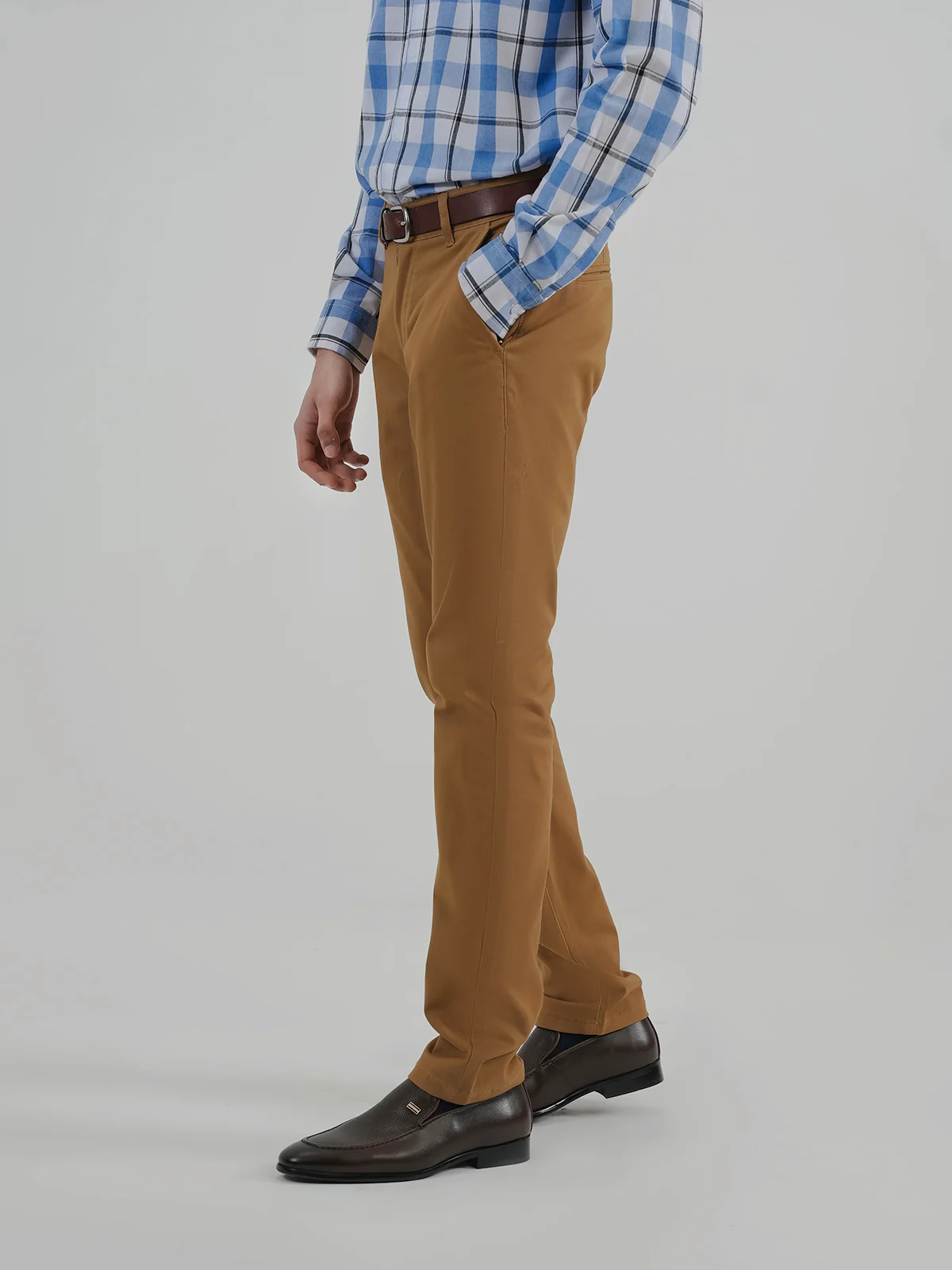 "KORBIN" Solid Slim Fit Twill Chino - Image 2