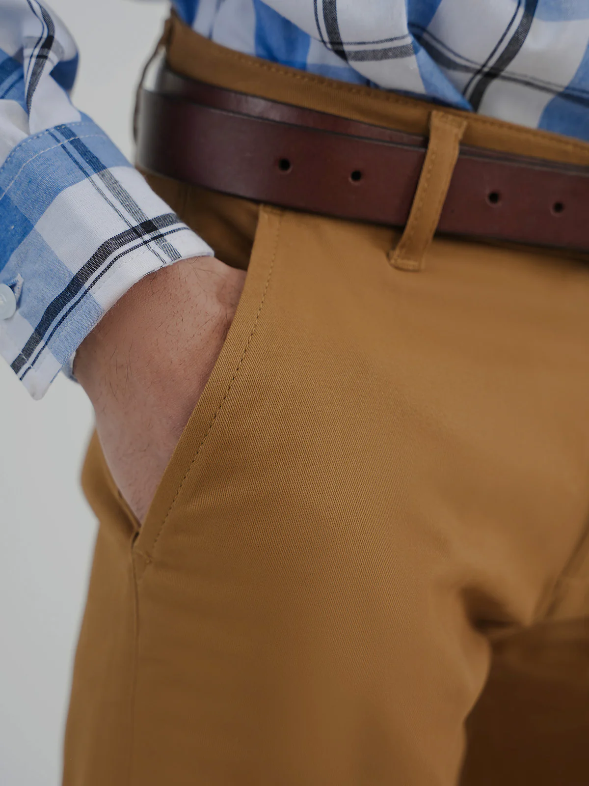 "KORBIN" Solid Slim Fit Twill Chino - Image 3