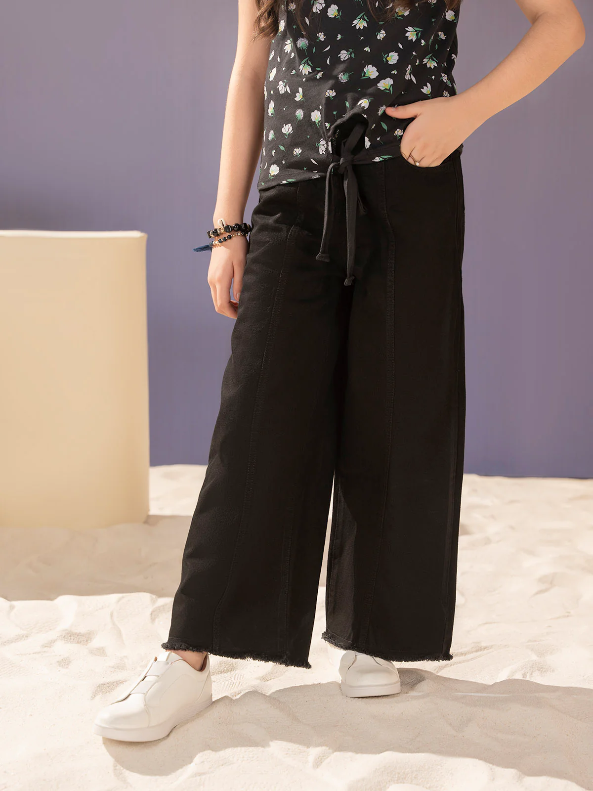 "LIANA" Wide Leg Denim Jeans