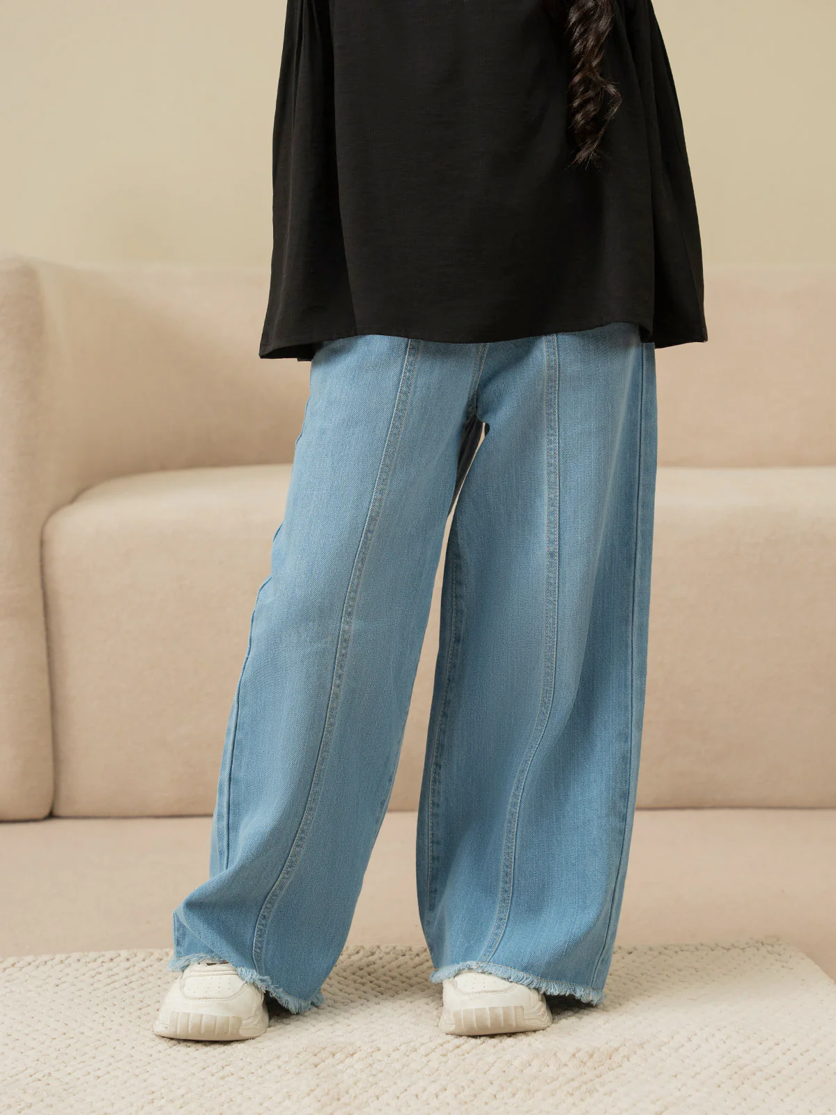 "LIANA" Wide Leg Denim Jeans