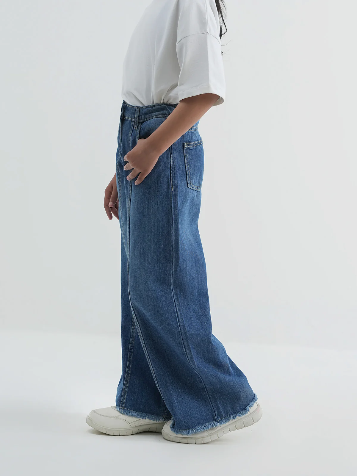 "LIANA" Wide Leg Denim Jeans - Image 2