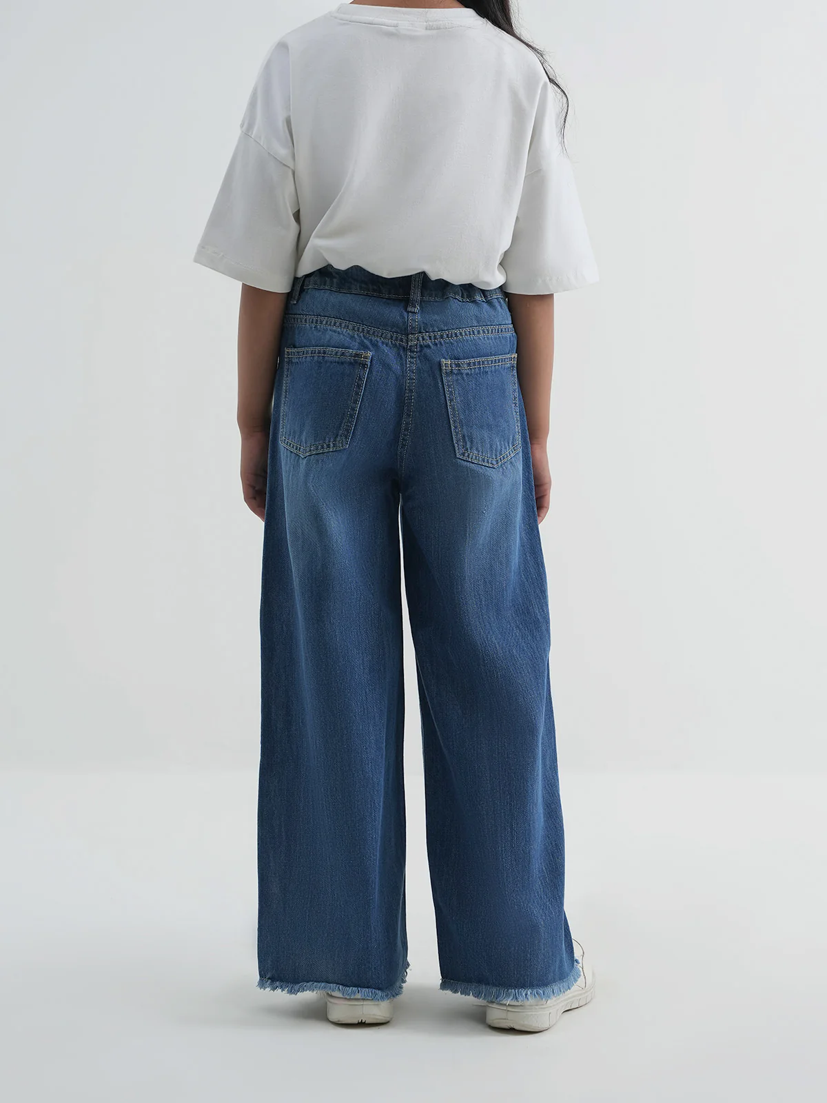 "LIANA" Wide Leg Denim Jeans - Image 4