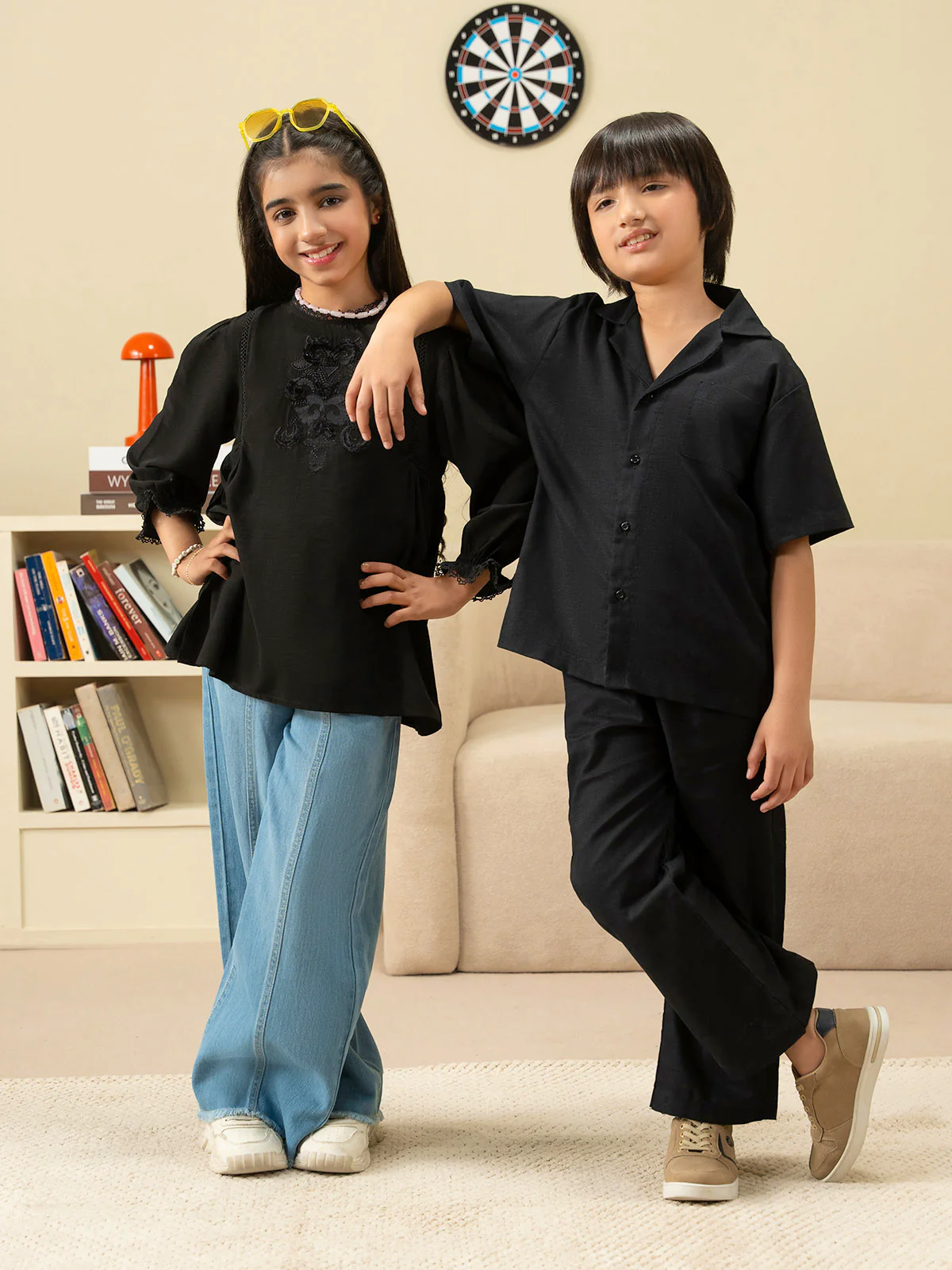 "LIANA" Wide Leg Denim Jeans - Image 4