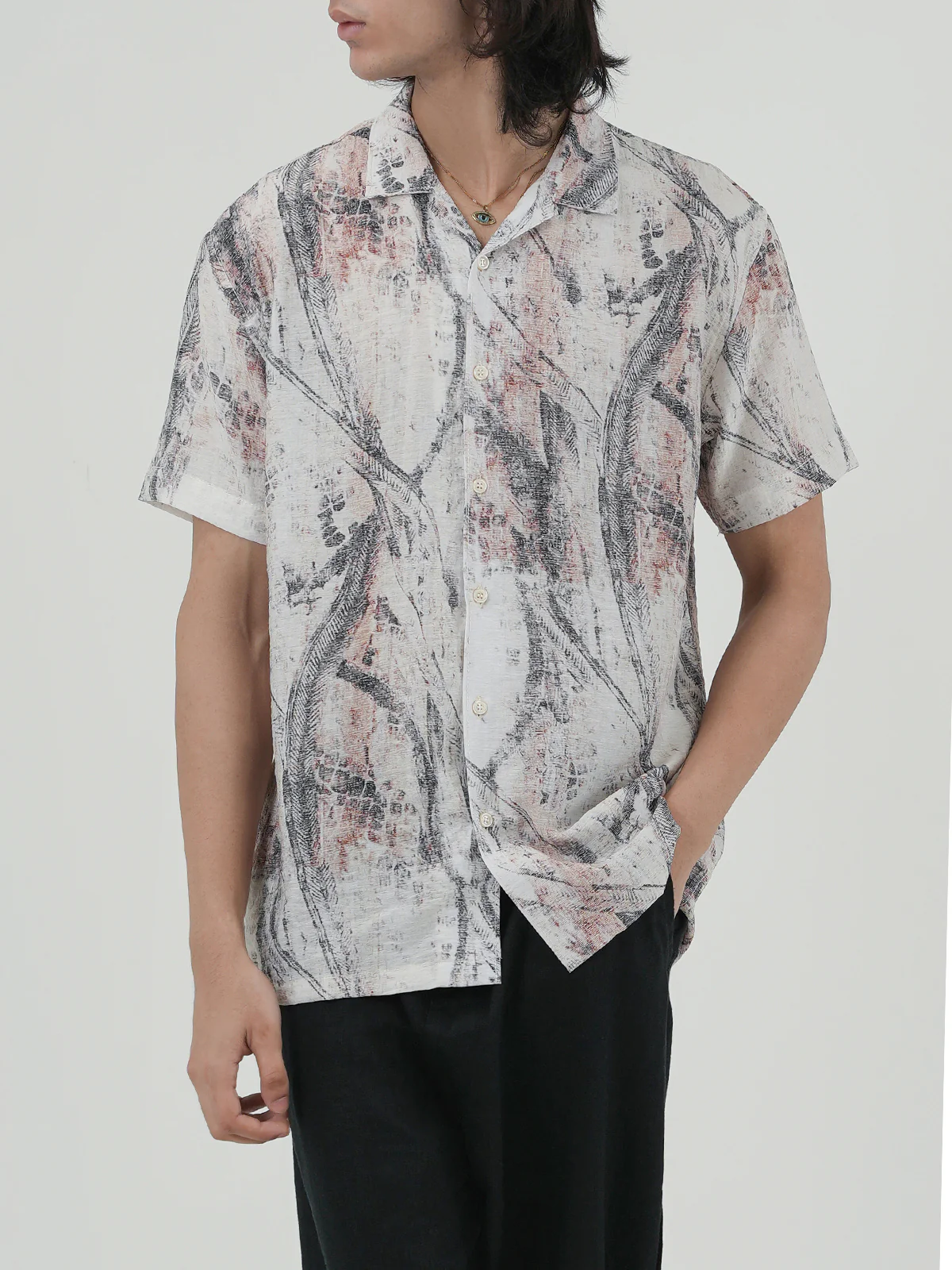 "LIANG" Printed Regular Fit Casual Shirt
