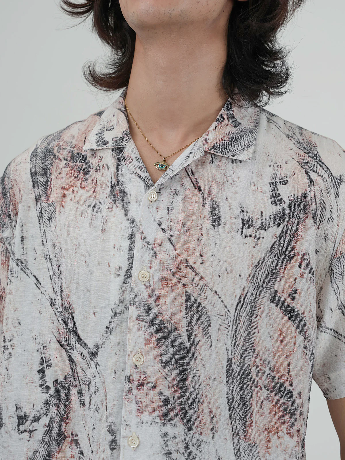 "LIANG" Printed Regular Fit Casual Shirt - Image 5