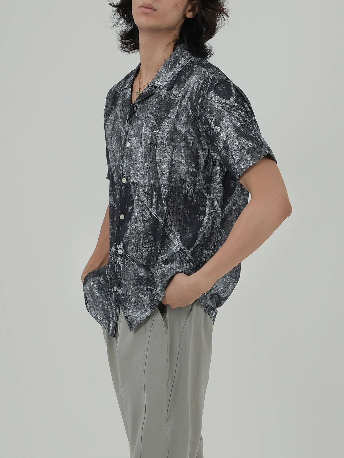 "LIANG" Printed Regular Fit Casual Shirt - Image 3