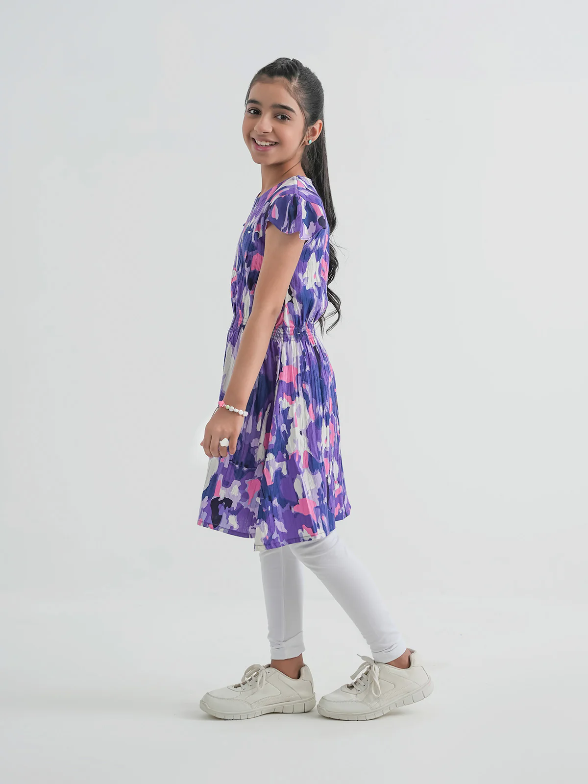 "LINCOLN" Regular Printed Cotton Dress - Image 2