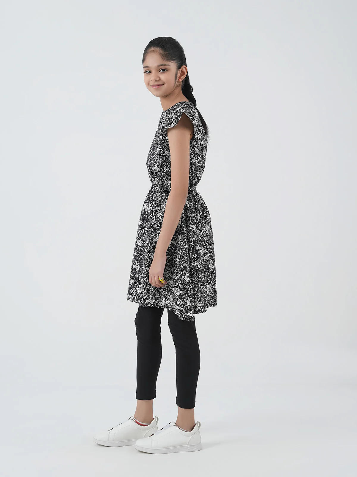 "LINCOLN" Regular Printed Cotton Dress - Image 2