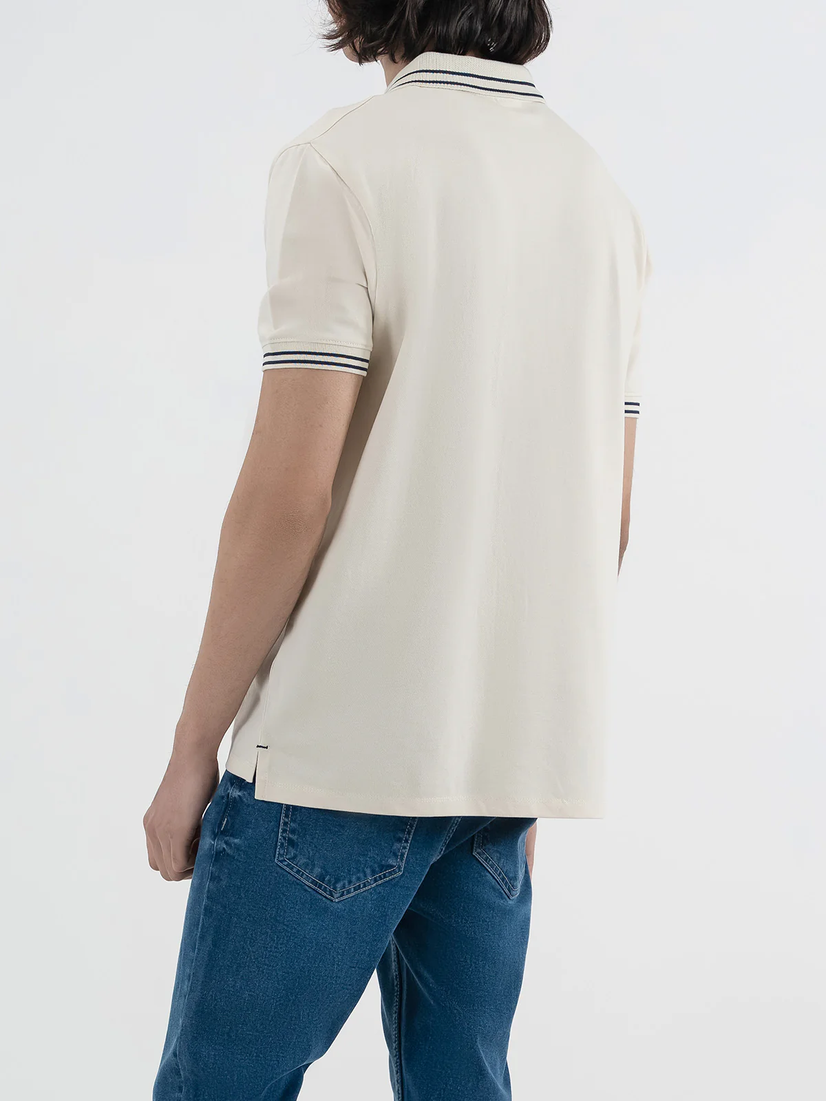 "LOGAN" Half Zipper Pique  Polo Shirt - Image 8