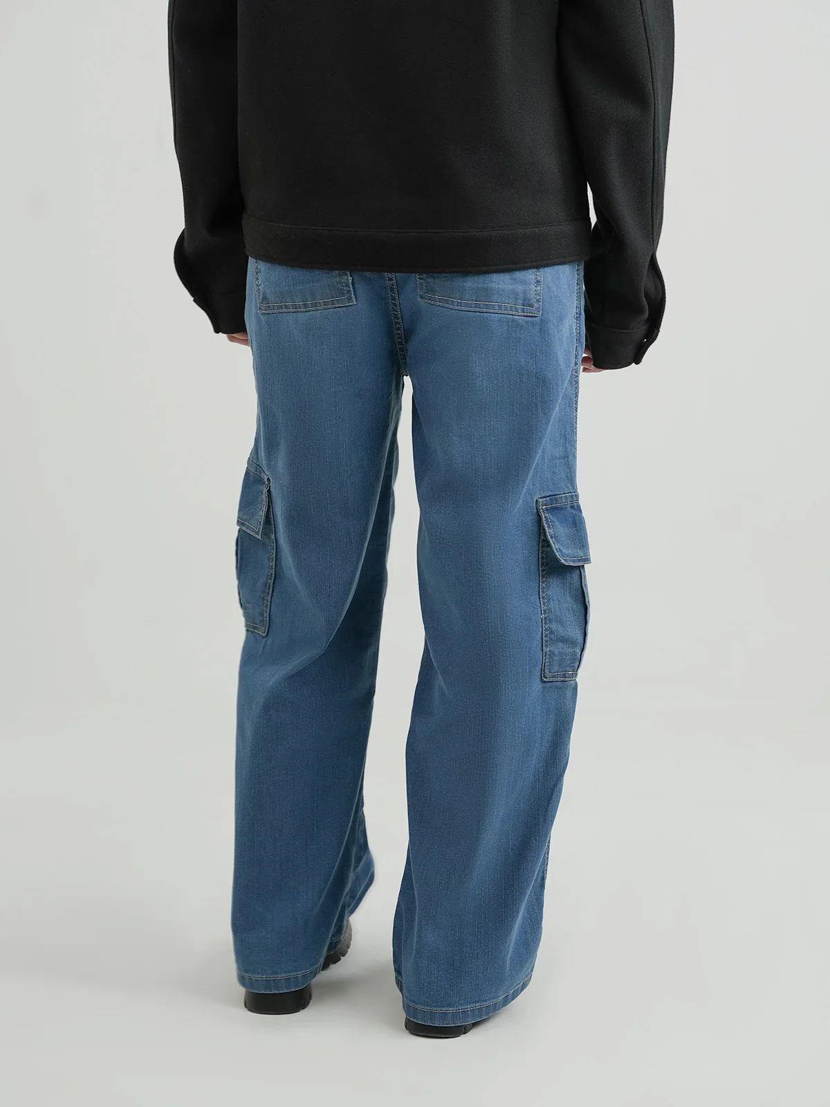 "MAIANO" Casual  Cargo Fit Denim Pant - Image 4