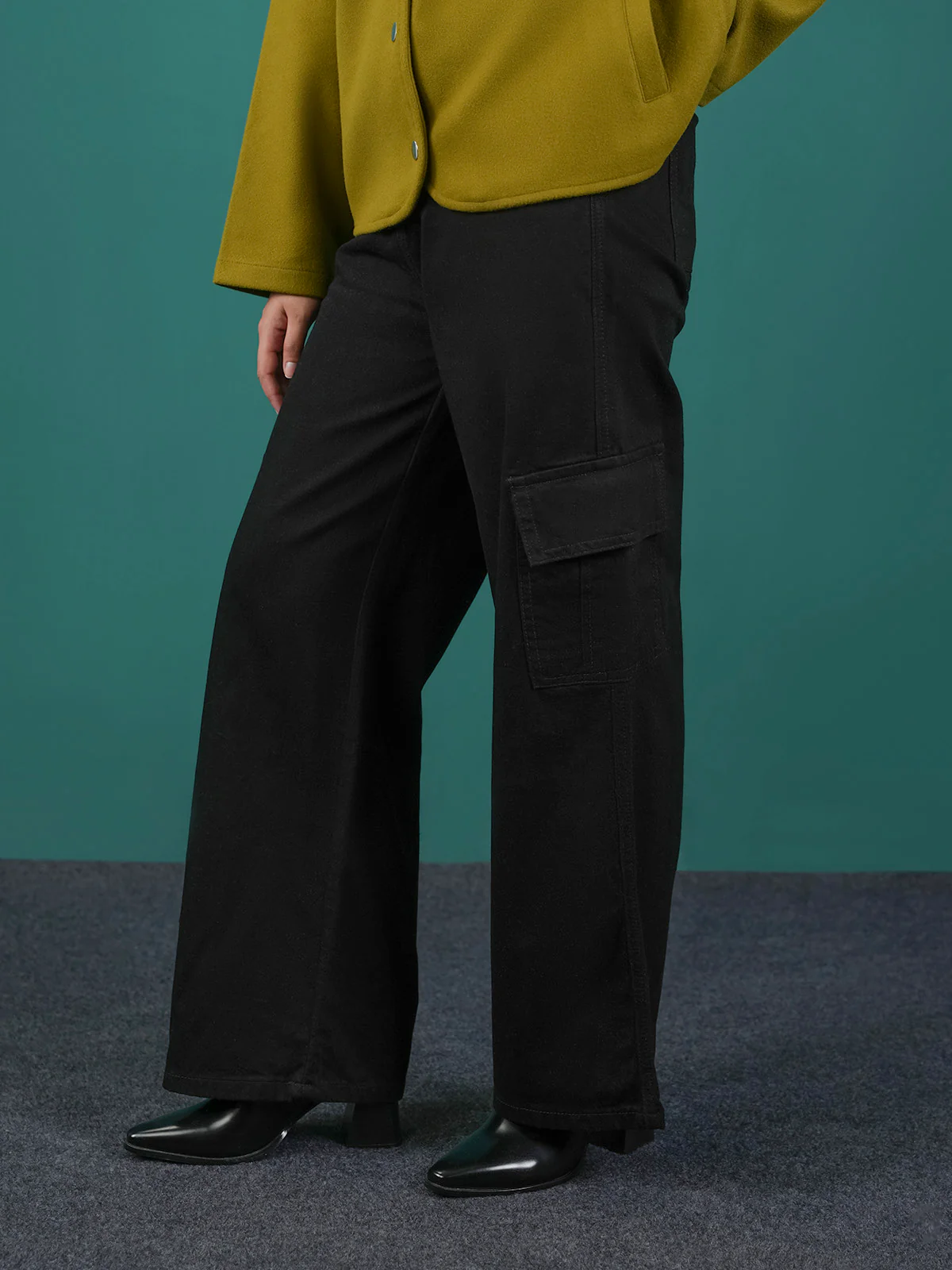 "MAIANO" Casual  Cargo Fit Denim Pant - Image 2
