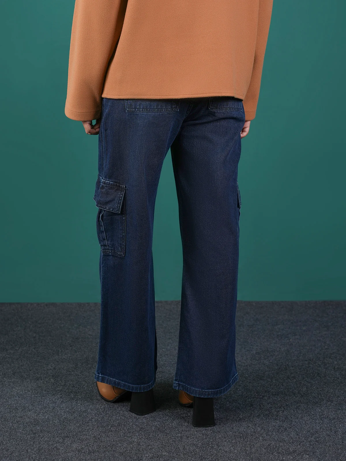 "MAIANO" Casual  Cargo Fit Denim Pant - Image 4