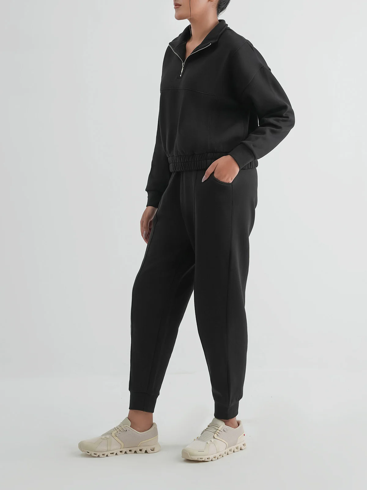 "MAPELAI" Cozy Basic Fleece Track Suit - Image 2
